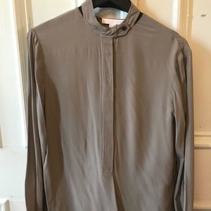 Alexander Wang draped back silk button down